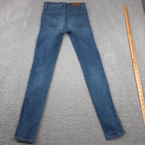 Madewell Womens‎ Skinny Jeans Size 26 10" High Rise Skinny Med Wash Denim Casual - Picture 3 of 10